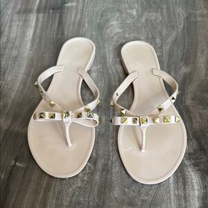 Studded Cream Sandals